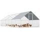 image 1 of PawHut Walk In Chicken Run Large Galvanised Chicken Coop w/ Cover 6 x 3 x 2m
