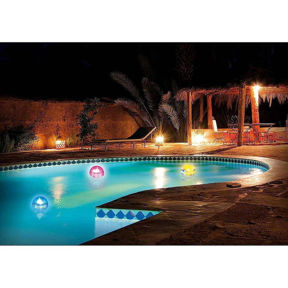 image 1 of Certikin Solar Floating Balls Multicolour Pack of 3 SL303-00