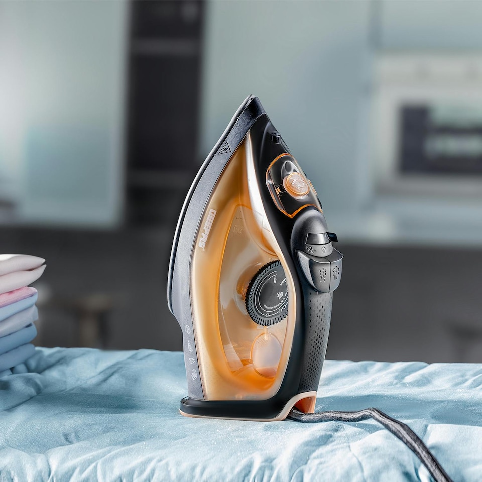 image 1 of GEEPAS Steam Iron 1800W, Gold