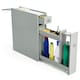 image 1 of VonHaus Shrewsbury Grey Slim Bathroom Storage Unit with Drawers