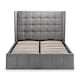 image 5 of Tamarack Ottoman Storage Bed - Light Grey -  King (150cm)