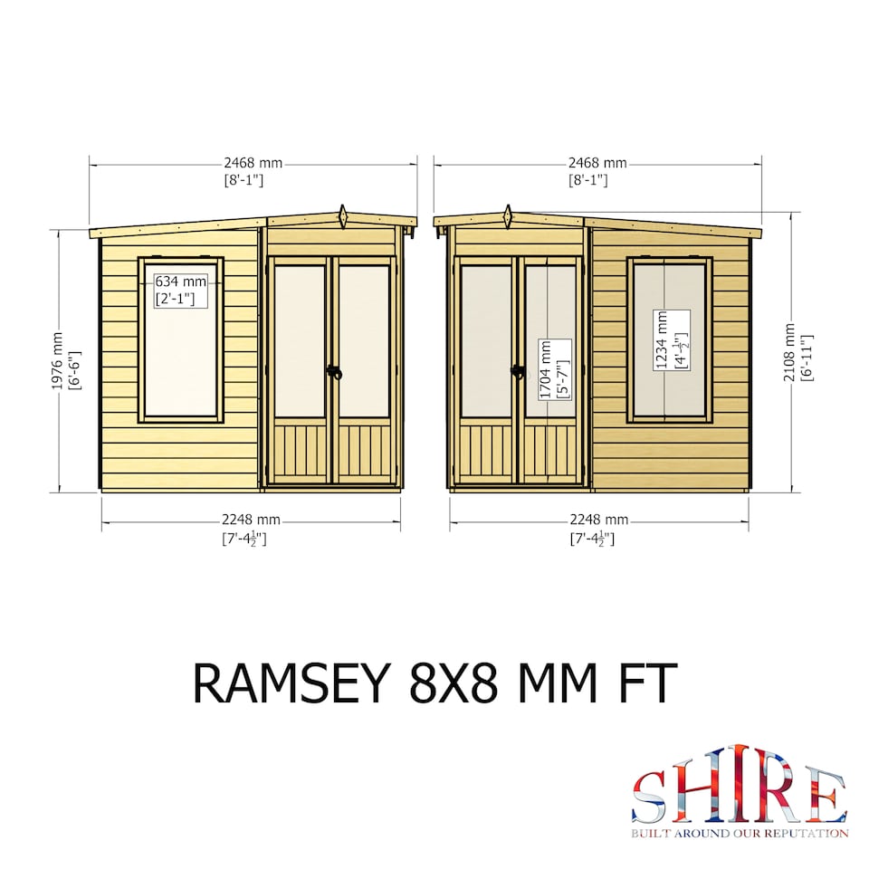 image 1 of Ramsey  8 x 8 Corner Summerhouse