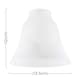 image 3 of ValueLights 3 Pack White Taper Bell Shape Ceiling Pendant Shades | White