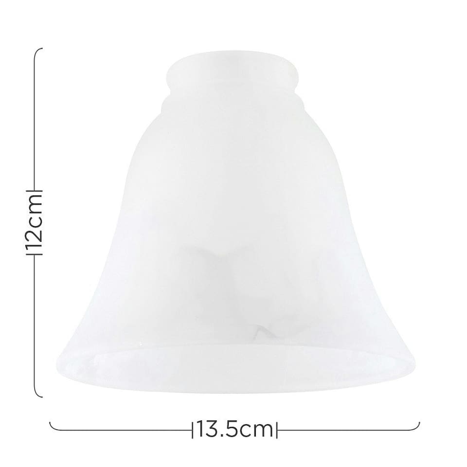 image 1 of ValueLights 3 Pack White Taper Bell Shape Ceiling Pendant Shades | White