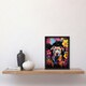 image 2 of Dog Staffordshire Bull Terrier Pet Portrait Black Framed Wall Art Print A4