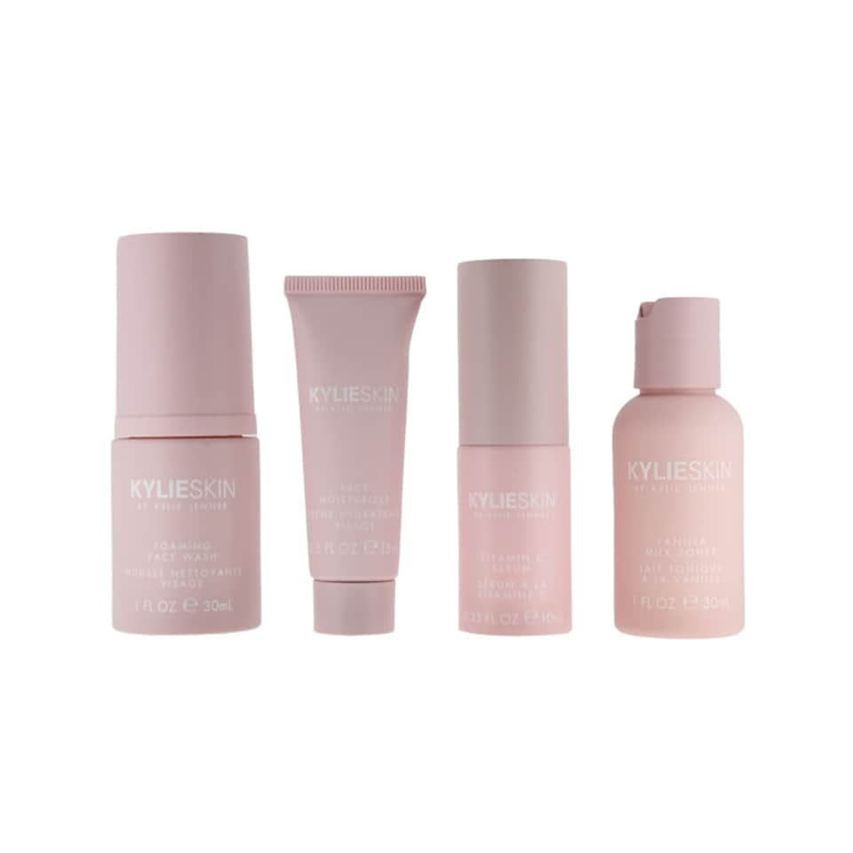 image 1 of Kylie Skin Face Wash Moisturiser Serum Toner Mini Set (Blemished Box)