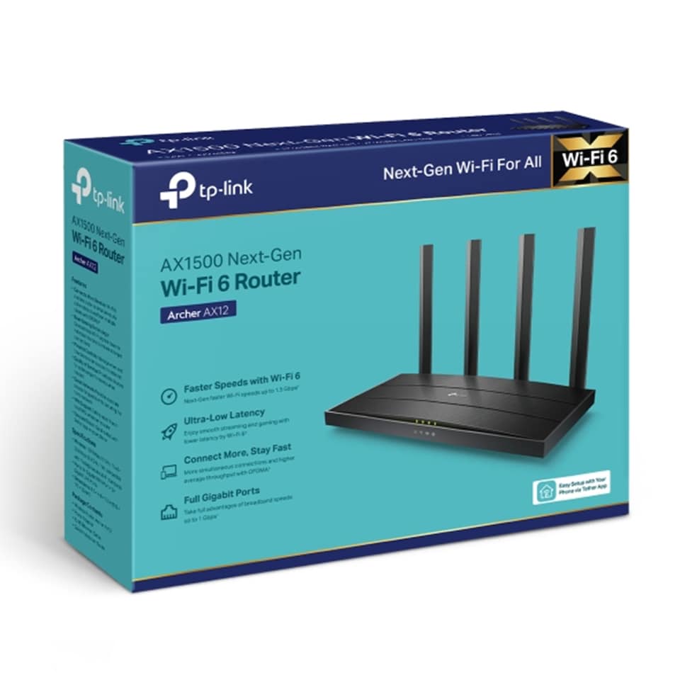 image 1 of TP-LINK Archer AX12 Dual-Band Wi-Fi 6 Router
