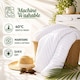 image 6 of Opulent Home Premium 4.5 Tog Summer Duvet - Anti-Allergy Hypoallergenic Hollowfibre Quilt-Double
