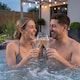 image 3 of Wave Garda 4 Person Eco Foam Hot Tub, Charcoal Black