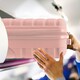 image 5 of Flight Knight Lightweight 2 Wheel ABS Hard Suitcase Cabin Hand Luggage 100+ Airlines Approved - British Airways, Ryanair & easyJet Free Carry On 40x20x25cm Pink | Rose | Cabin Bag
