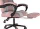 image 8 of Alivio Ergonomic Gaming Chair with Massage Lumbar Cushion & Retractable Footrest, PU Leather Video Game Chair (Pink)