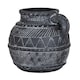 image 1 of Hill Interiors Etched Collection Ceramic Tall Jug | Black | Black | 1