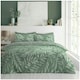 image 2 of VELVETIO Jethro Complete Duvet Cover Set with Fitted Sheet Breathable Bedding Quilt Green | King