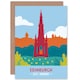 image 1 of Scotland Travel Edinburgh Scott Monument Retro Greetings Card