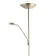 image 3 of Sleek LED Mother and Child Floor Lamp in Satin Nickel with Memory Dimmer Buttons