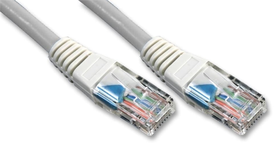 PRO SIGNAL - RJ45 Male to Male Cat5e UTP LSOH Ethernet Patch Lead, 0.5m Grey