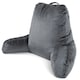 image 1 of Dreamcatcher Grey Reading Pillow Memory Foam Large Bed Cuddle Cushion, Gaming Cushion with Washable Velvet Cover | Grey | Grey | Large | 1
