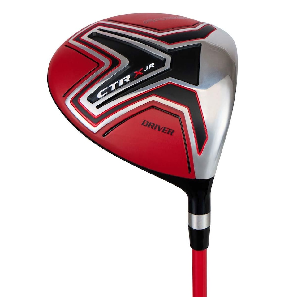 image 1 of Fazer Junior CTRX Age 9-11 5-Piece Golf Stand Bag Package Set - Red