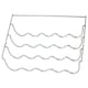 image 8 of SPARES2GO Wine Bottle Rack Shelf Insert compatible with Smeg Fridge (457 x 290 x 70mm) Silver