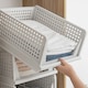 image 3 of Living and Home Foldable Plastic Storage Drawer Basket 27L - Off White