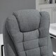 image 8 of Vinsetto Computer Office Chair Home Swivel Task Recliner w/ Footrest, Arm, Grey