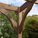 image 3 of Wall Mounted Premium Pergola 3 Post - L420 x W420 x H270 cm - Rustic Brown
