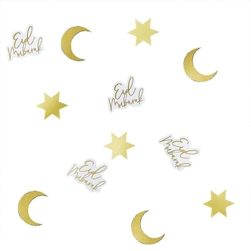 image 1 of Gold Foil Eid Table Confetti 10 Grams