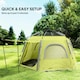 image 8 of Outsunny Instant Camping Tent, 4 Person Easy Setup Dome Tent Grey | Light Grey
