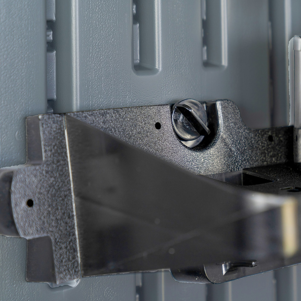 image 1 of Suncast Extra Deep Shelving With Hooks Set - Pack of 2 | Black