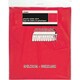 image 2 of Unique Party Rectangular Plastic Table Skirt - Red - 73cm x 4.26m