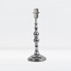 image 3 of First Choice Lighting Set of 2 Chrome Stick Table Lamp Bases with Decorative Stems Chrome