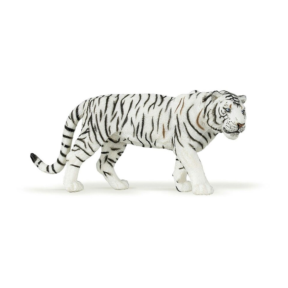 image 1 of PAPO Wild Animal Kingdom White Tiger Toy Figure