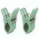 image 3 of JVL Pack of 4 Beach Towel Pegs, Green