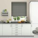 image 7 of 190cm Smooth Grey Smooth Finish Faux Wood Venetian Blinds with Strings  (130cm drop)