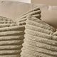image 3 of OHS 2 x Faux Fur Matte Velvet Fleece Thick Ribbed Cushion Covers, 45x45cm - Sage Green Green | Sage Green