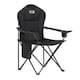 image 1 of Get Fit Premium Folding Camping Chair - Thick Padded With Magazine Pocket, Cup Holder & Carry Bag - Lightweight 3Kg - Capacity 130Kg - Single | Black | 1