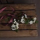 image 3 of White Spring Mock Flower Artificial Flower - Fabric/Plastic - L25 x W13 x H92 cm - White