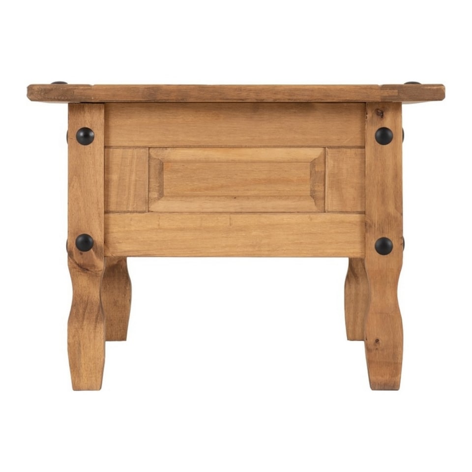 image 1 of Corona 1 Drawer Coffee Table - L61 x W100 x H45 cm - Distressed Waxed Pine | Brown