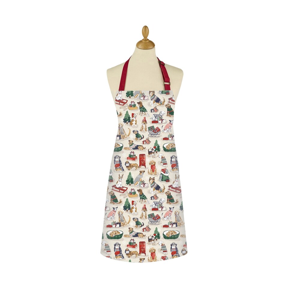 image 1 of Ulster Weavers Merry Mutts Apron - Cotton Red