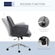 image 4 of Vinsetto Swivel Computer Office Chair Mid Back Desk Chair for Home, Deep Grey
