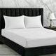 image 2 of Microfibre Soft Touch Fitted Sheet 40cm Extra Deep Skirt Plain Dyed Bed Linen White | White | Super King