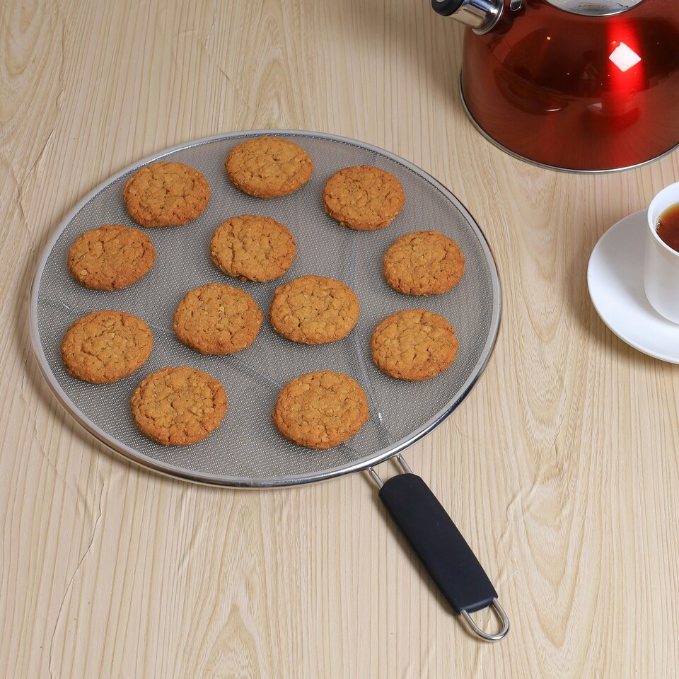 image 1 of Buckingham Stainless Steel Fine Mesh Splatter Screen Cooling Rack 29 cm