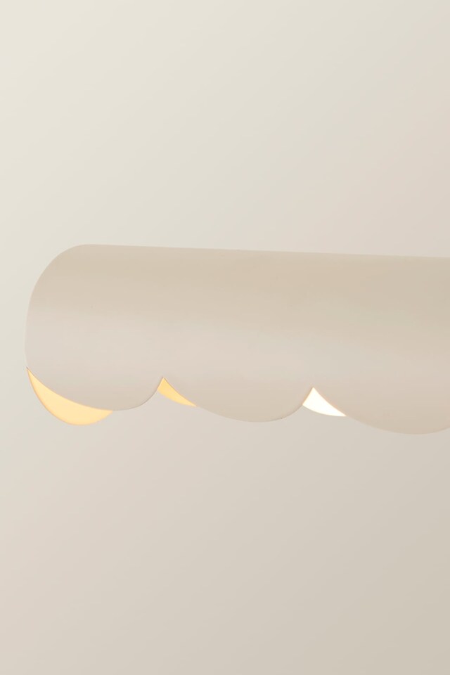 image 1 of ValueLights Millie Cream Flower Scallop Adjustable Picture Wall Light