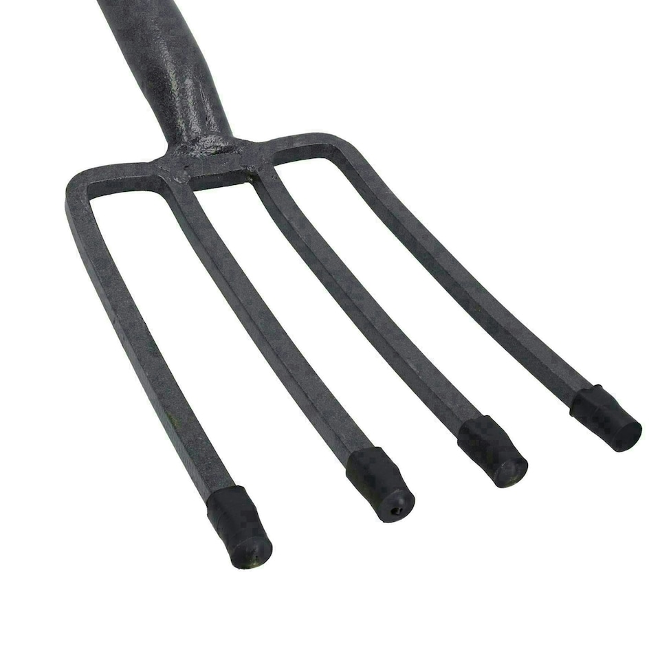 image 1 of Garden Gardening Border Fork + Digging Spade Carbon Steel Blades 2pc Set