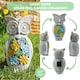 image 5 of Pack of 1 Solar Owl Garden Ornament Grey | One Size