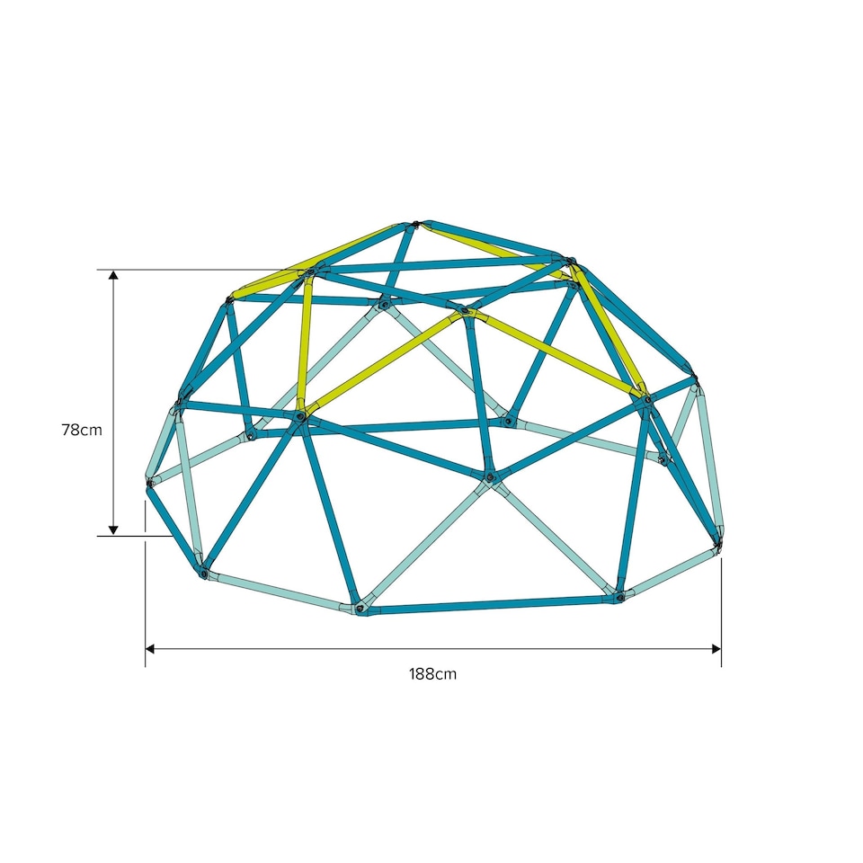 image 1 of TP 1.9m Metal Climbing Dome & Sandpit