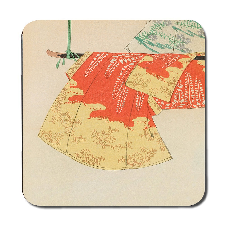 image 1 of Set of 12 Placemats and Coasters 11 x 8 Placemats 3.7 x 3.7 Coasters Wood Bottom