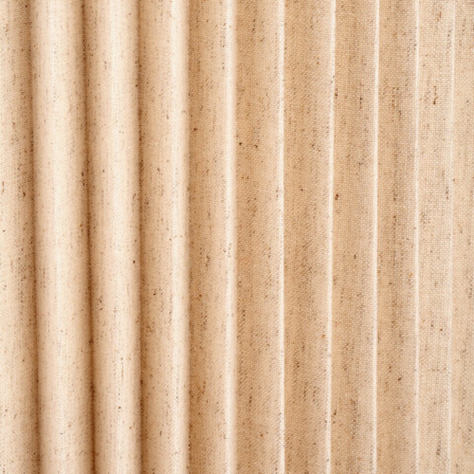 image 1 of Natural Linen Hard Pleat Lampshade | Cream | Cream | 1