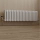 image 2 of Signature Wooden Head - Polished Brass Thermostatic Radiator Valve & Installation Kit Angled 15mm
