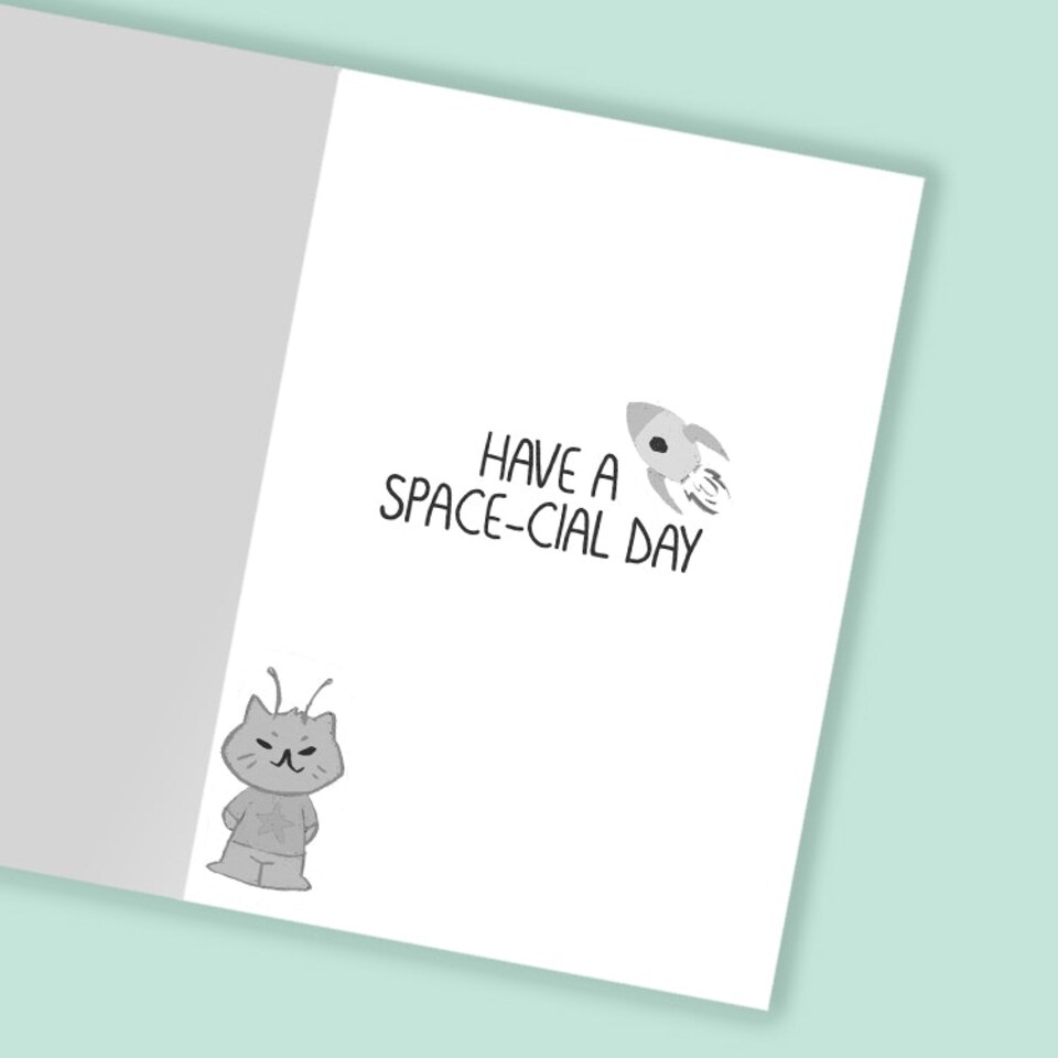 image 1 of 10th Birthday Card For Boys and Girls Space Themed
